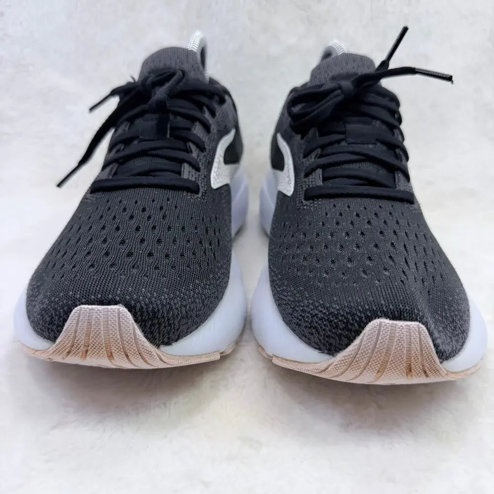 Brooks Ghost 16 Womens Running Shoes Black White Orchid Ice Size 8.5 Athletic